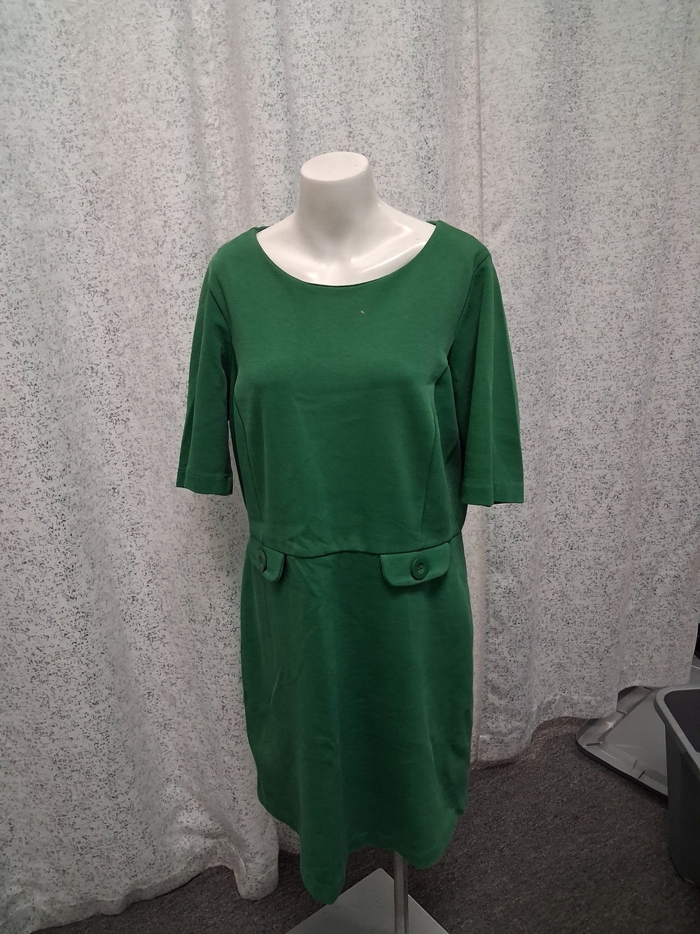 Boden Emerald Green Short-Sleeve Shift Dress